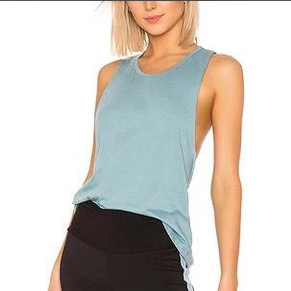 Beyond Yoga Featherweight Tie Back Tank Light Mint Sea Foam Green L